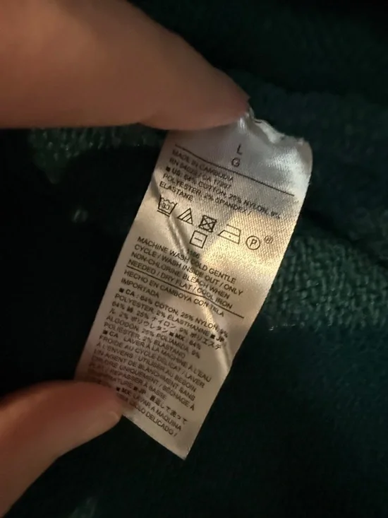 Banana Republic Coveted Crew-Neck Sweater Size L Sapphire Green - Picture 3 of 5